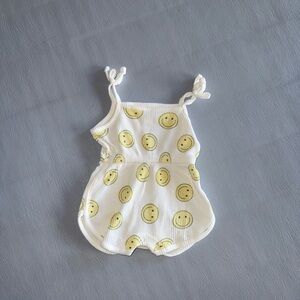 Grayson Mini Smiley Face Baby Romper
